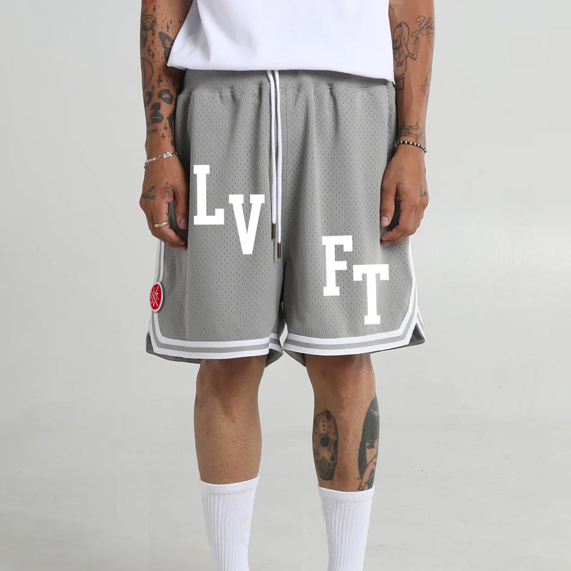 Retro Game Day Shorts - Grey