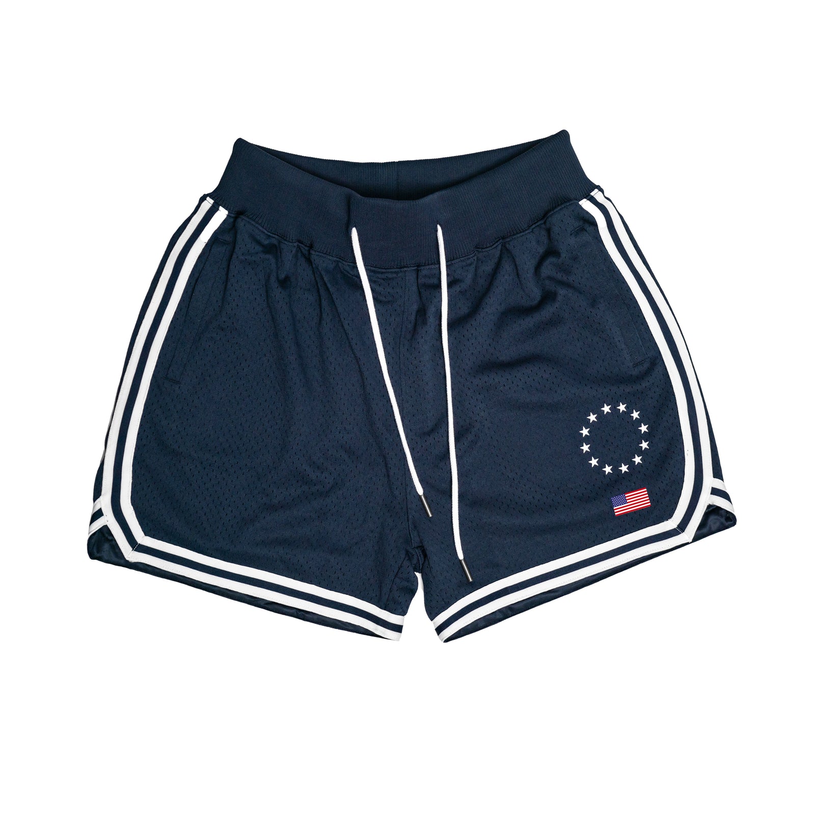 Retro National Mesh Shorts - Navy