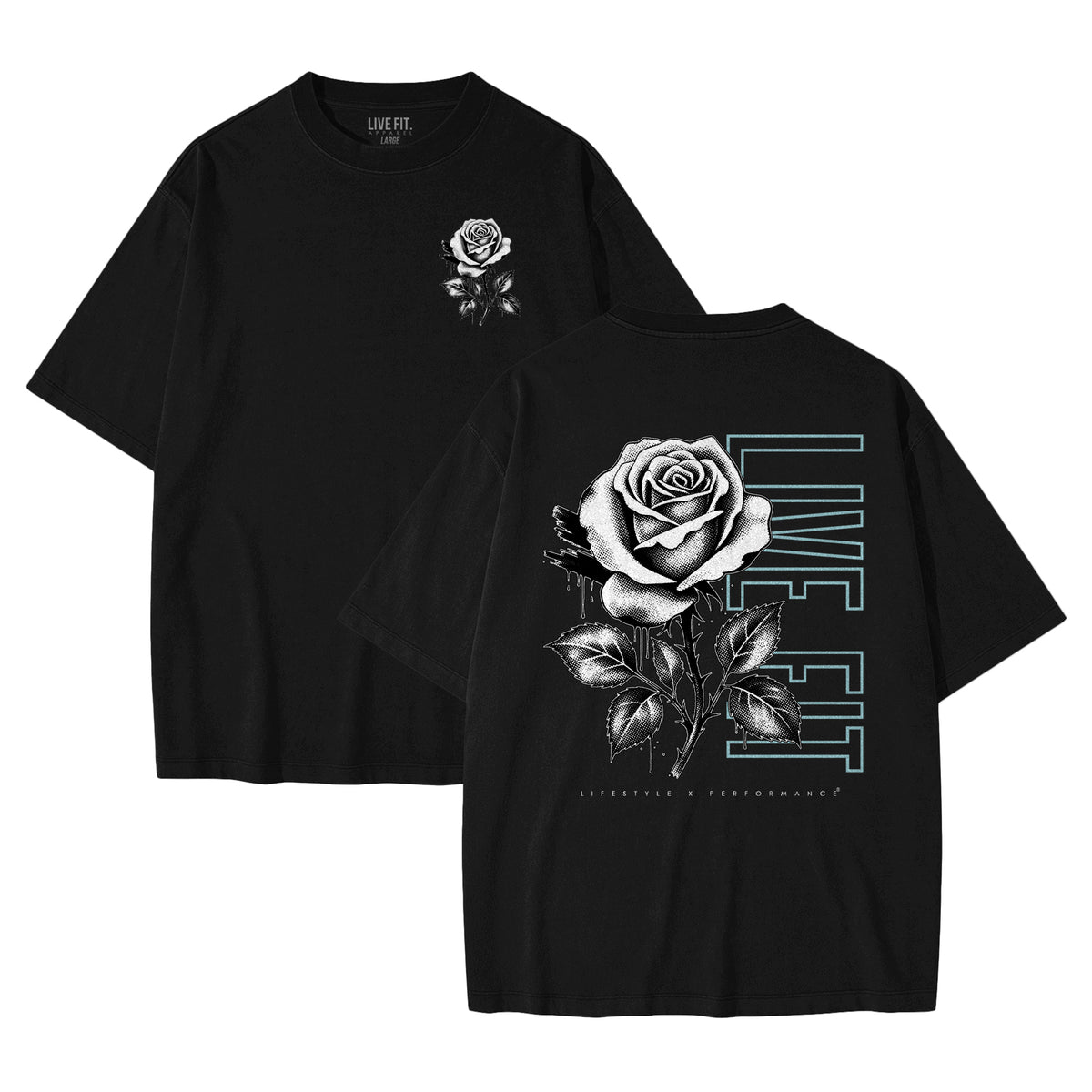 Rose Tee - Black