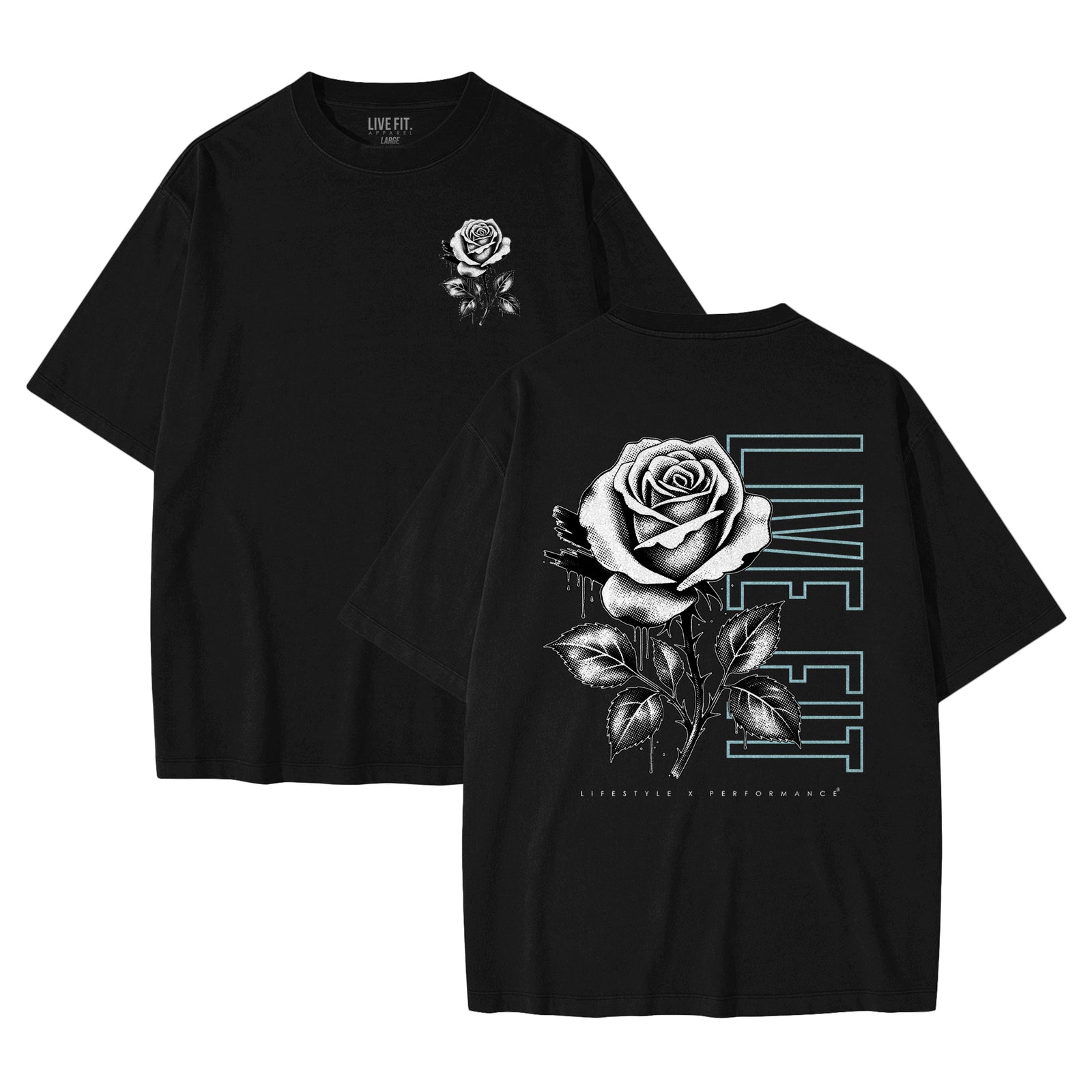 Rose Tee - Black