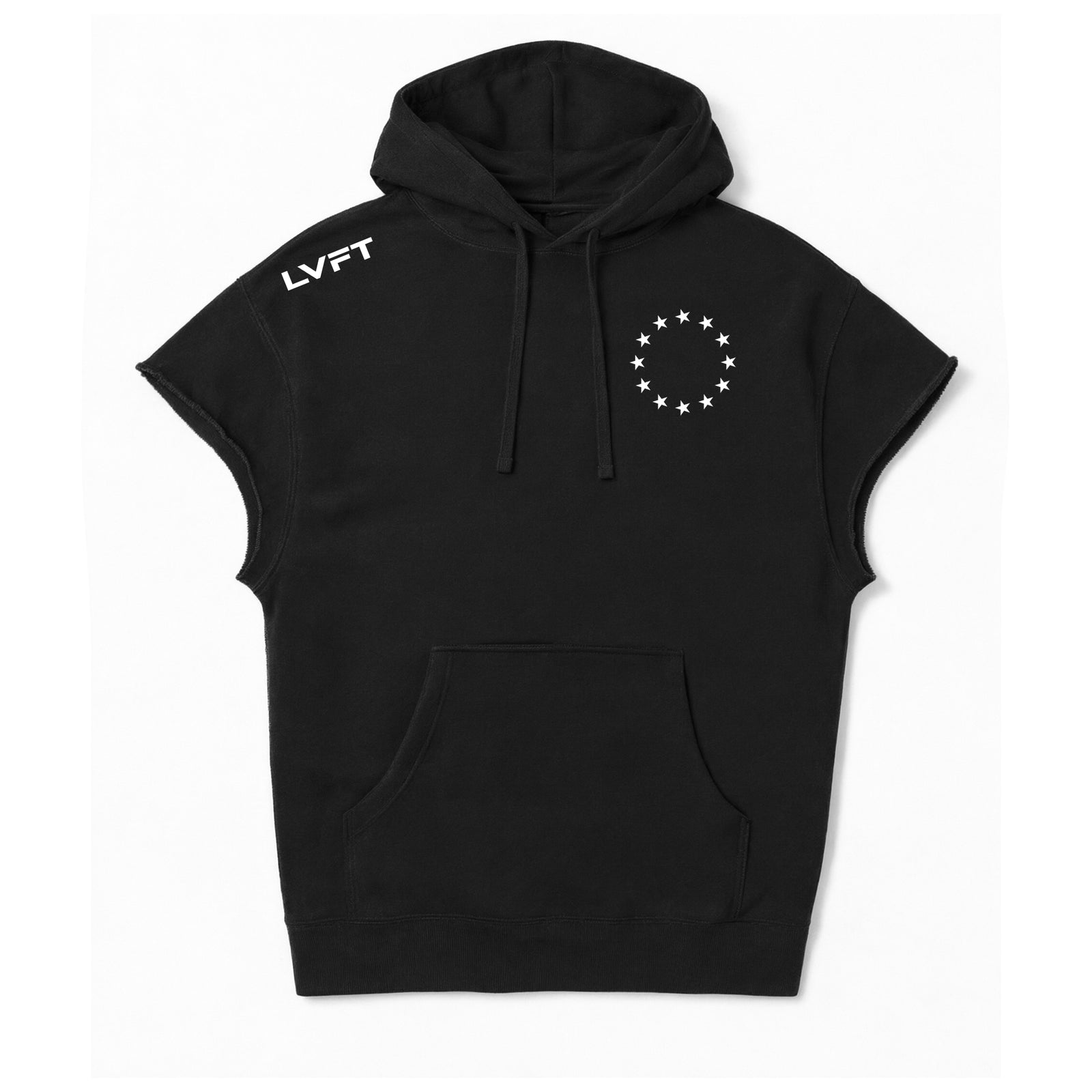 Athlete Raw Sleeveless Hoodie
