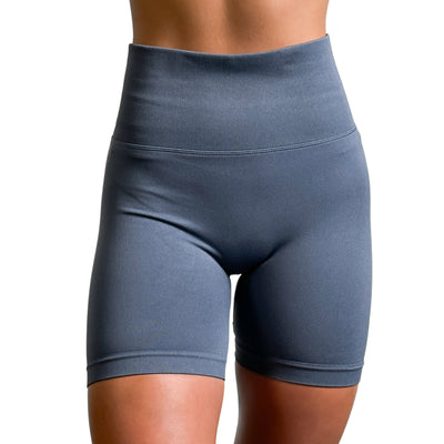 Seamless Athletic Shorts - Harbor Blue