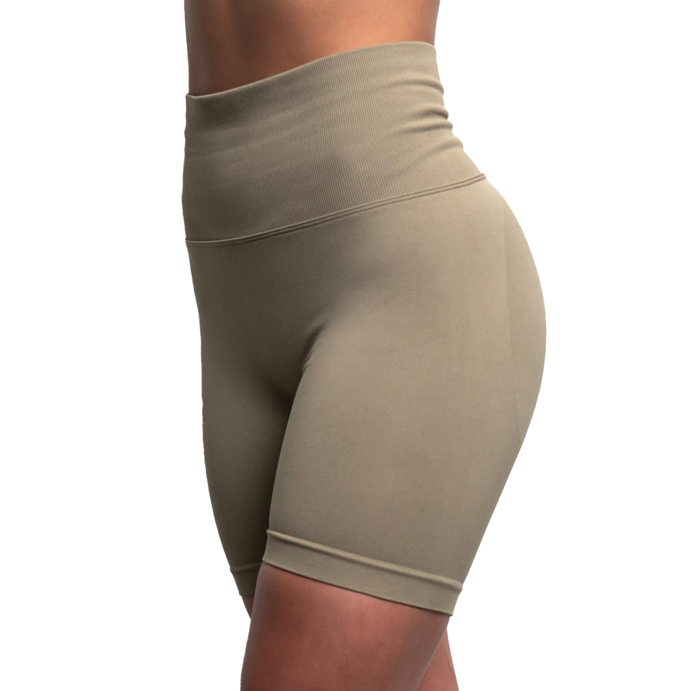 Seamless Athletic Shorts - Sand