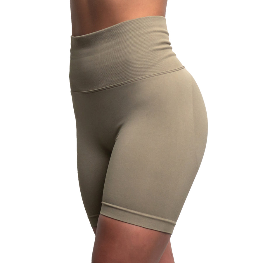 Seamless Athletic Shorts - Sand