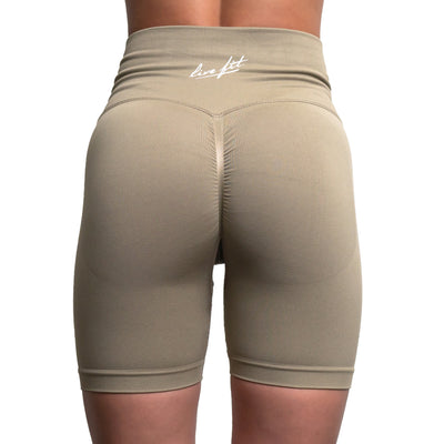 Seamless Athletic Shorts - Sand