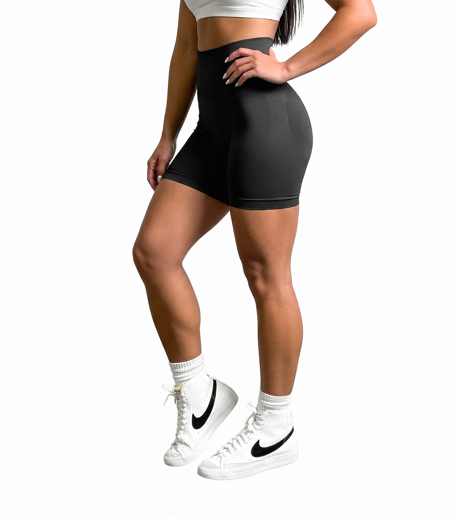 Enhance Seamless Athletic Shorts - Black