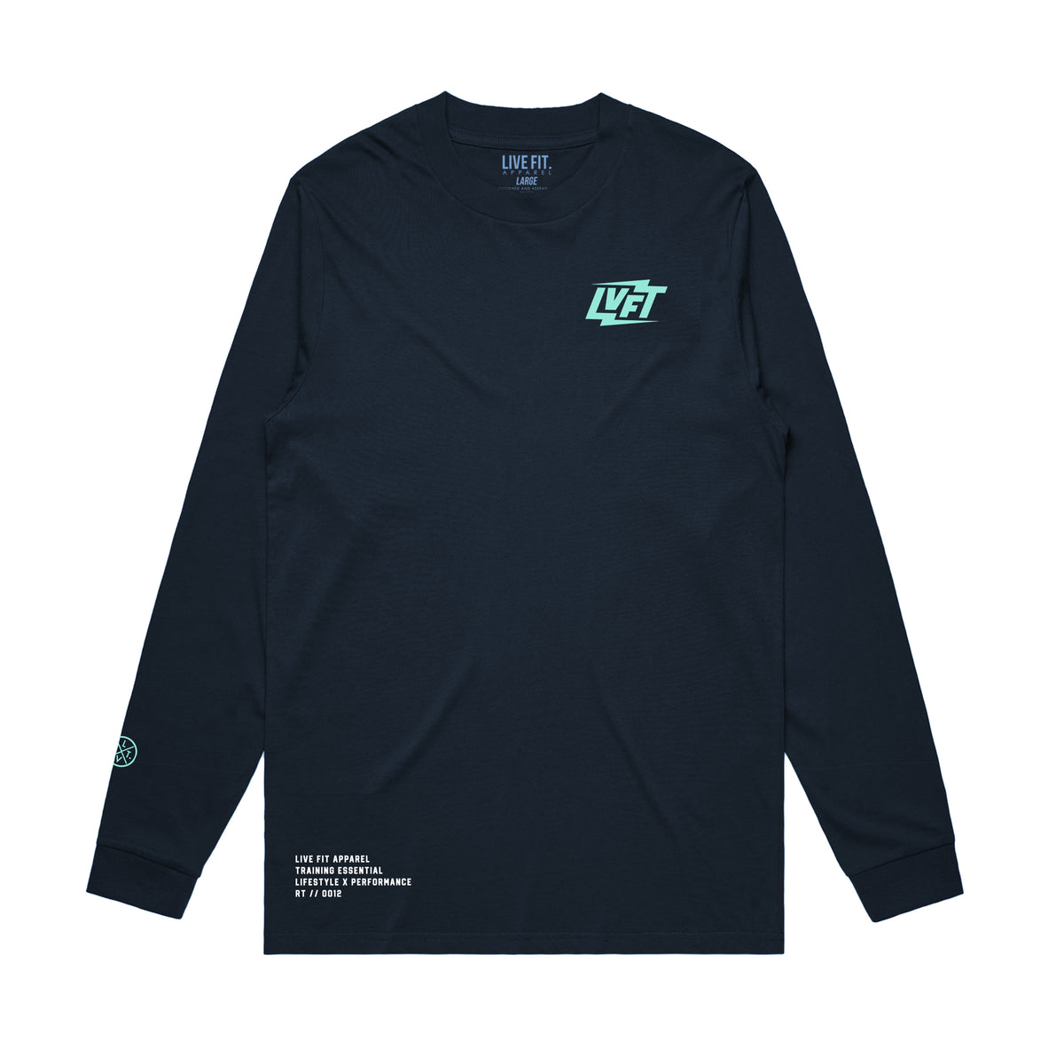 Shockwave Long Sleeve Tee - Navy