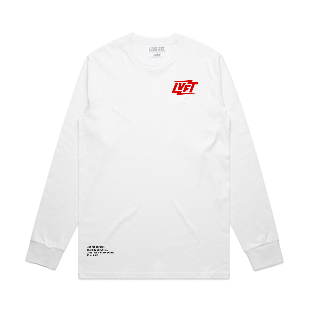 Shockwave Long Sleeve Tee - White