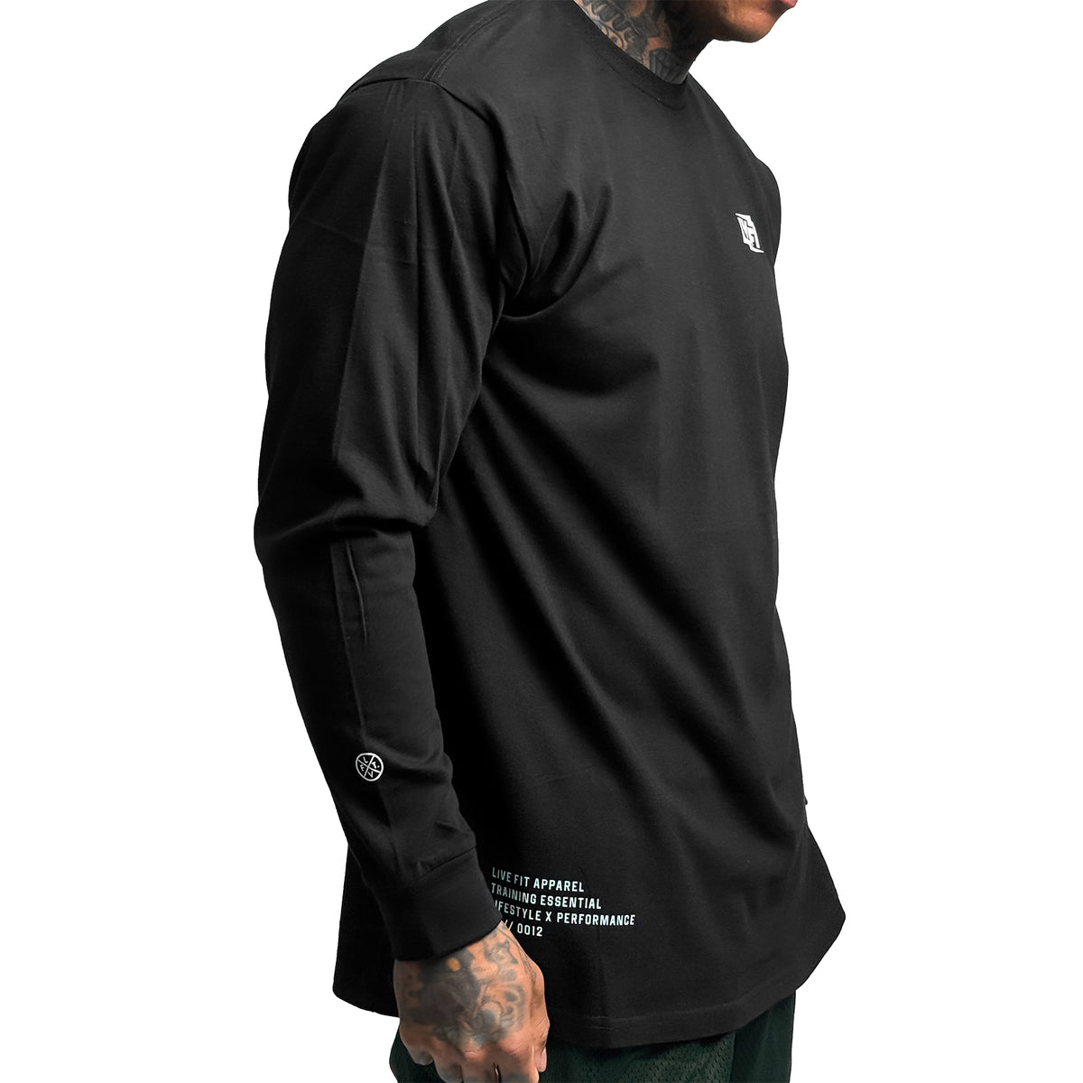 Shockwave Long Sleeve Tee - Black