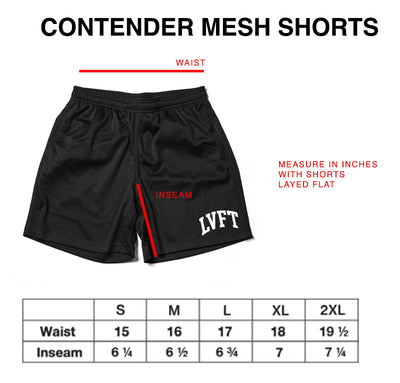 Contender Mesh Shorts - Burgundy