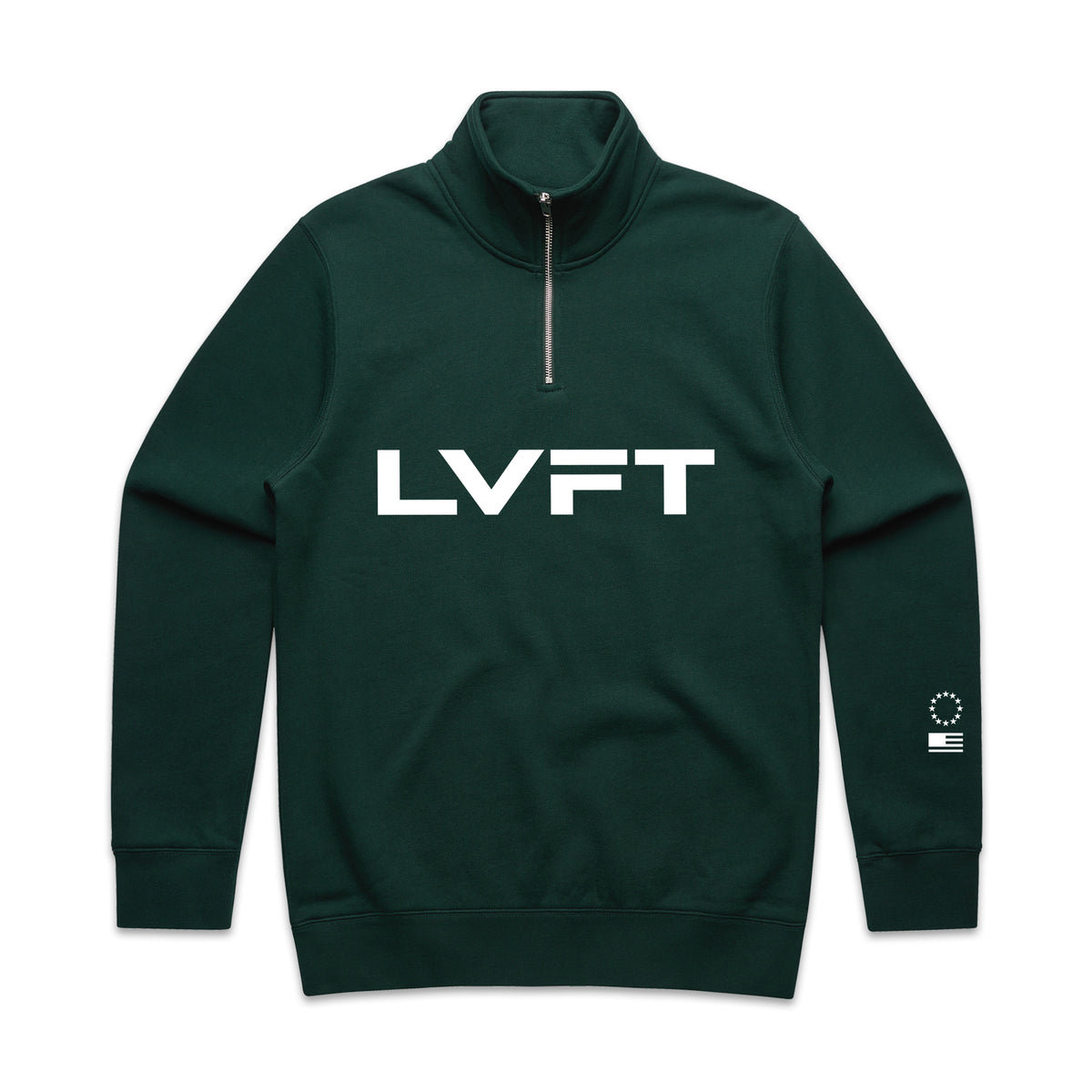 Slate Half-Zip Fleece - Pine Green