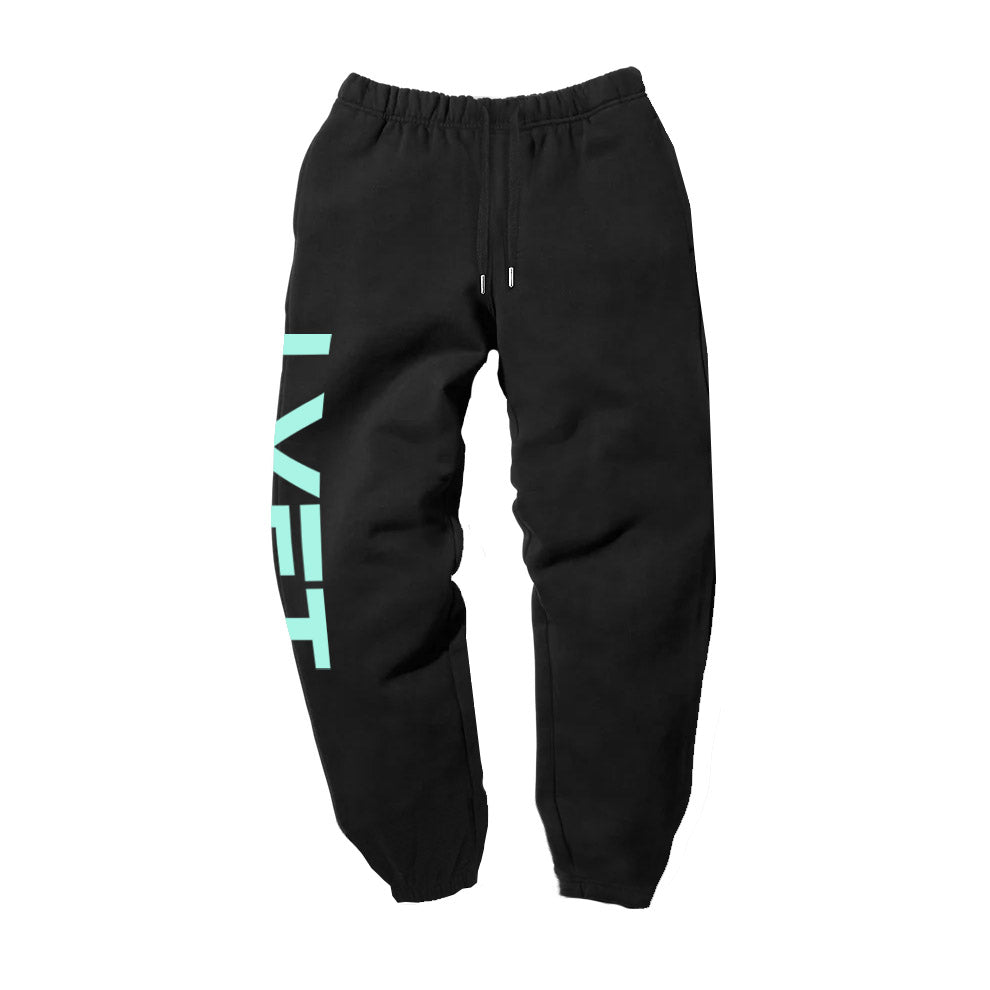 Slate Sweat Pants - Black / Mint