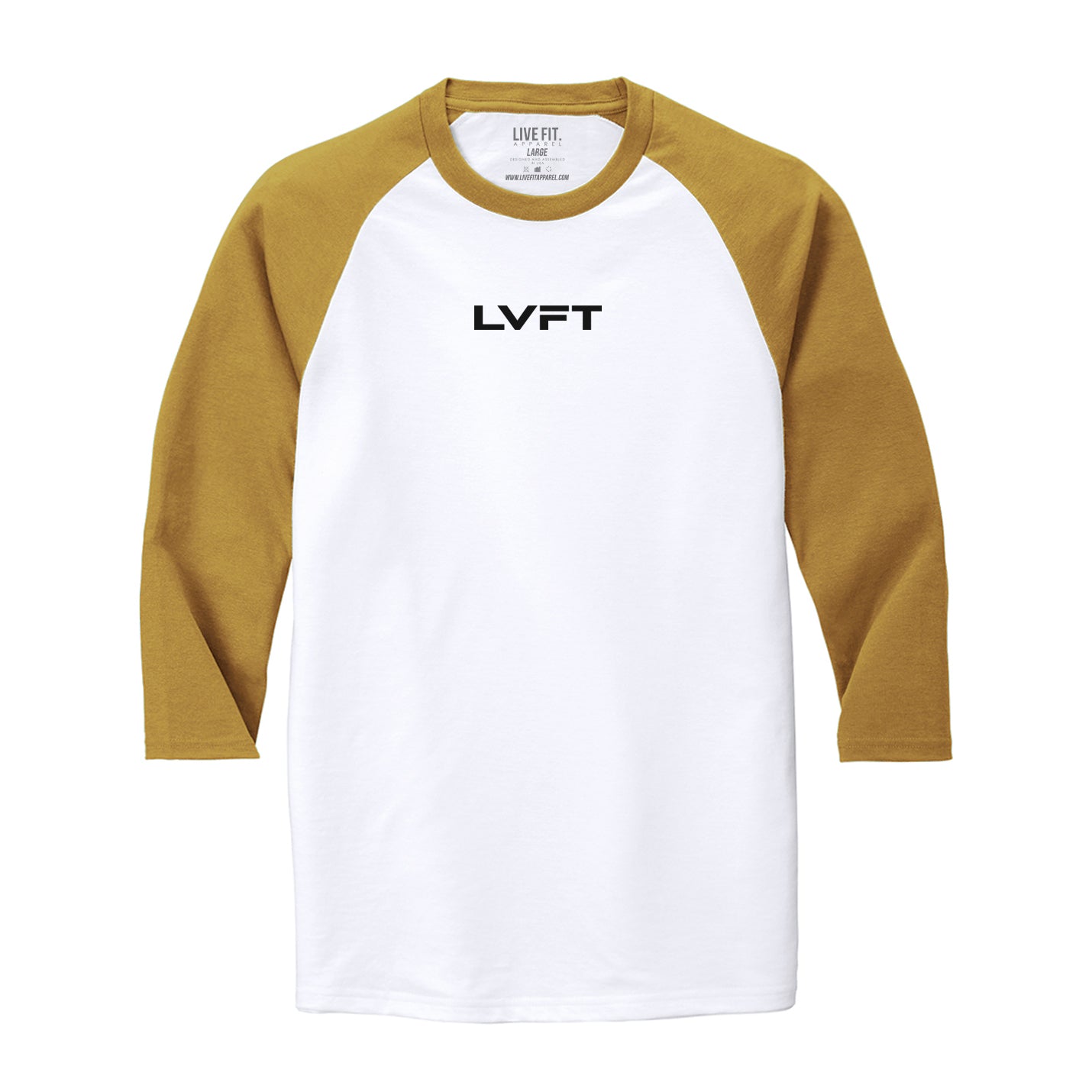 Slate Raglan Tee - Mustard