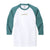 Slate Raglan Tee - Teal White