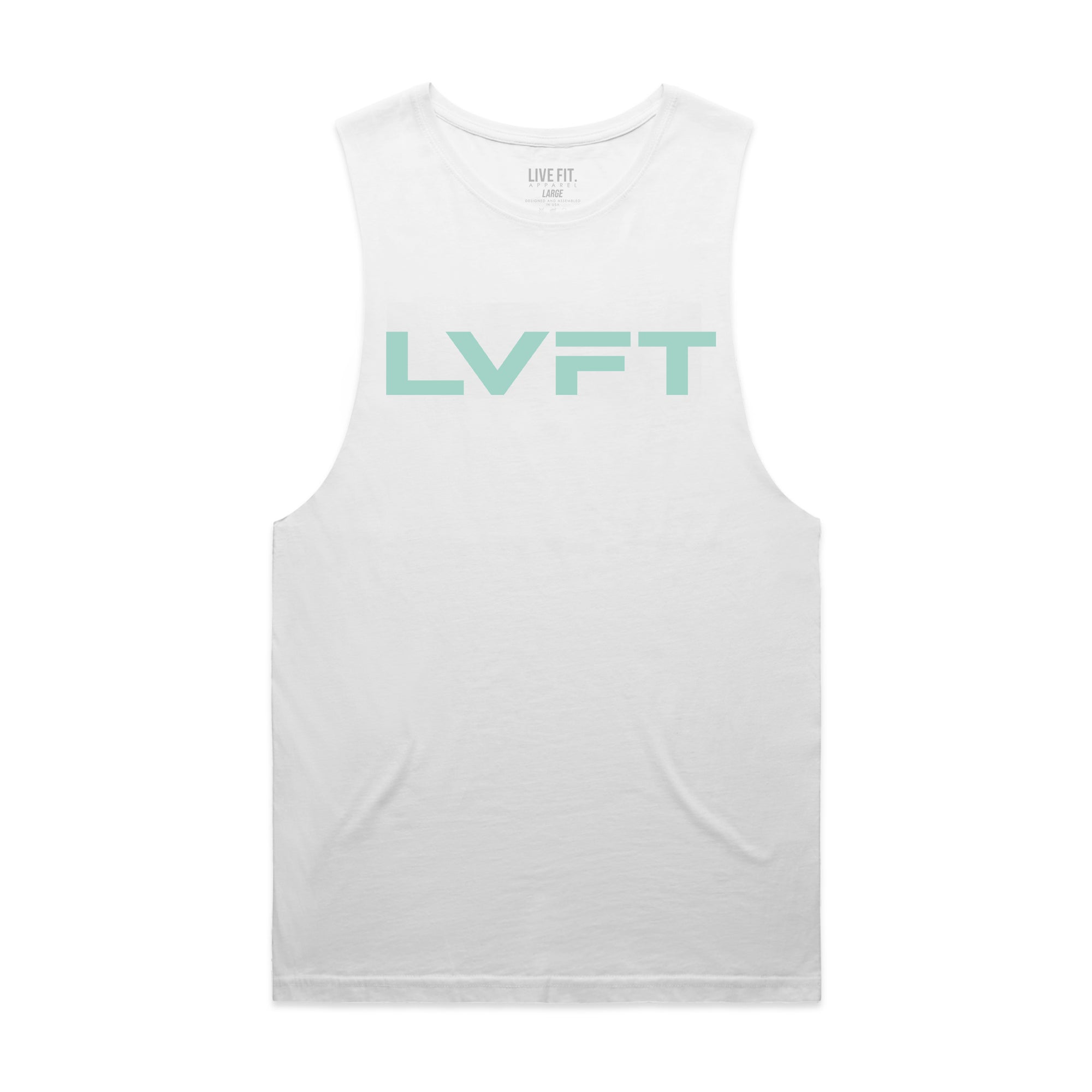 Raw Slate Tank - White / Mint