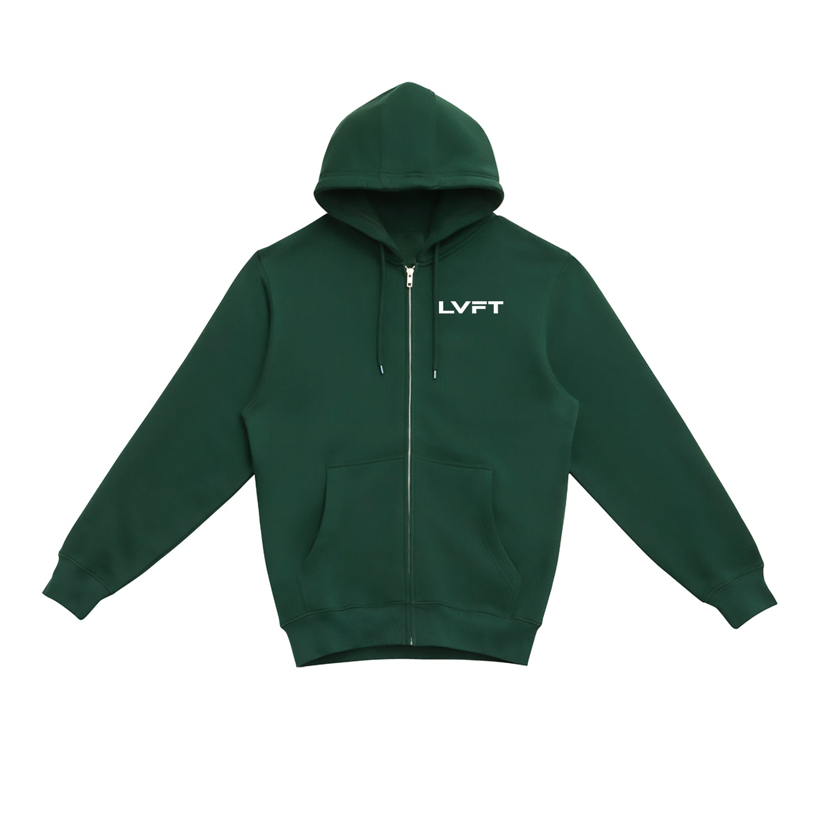 Slate Zip Up Hoodie - Sport Green