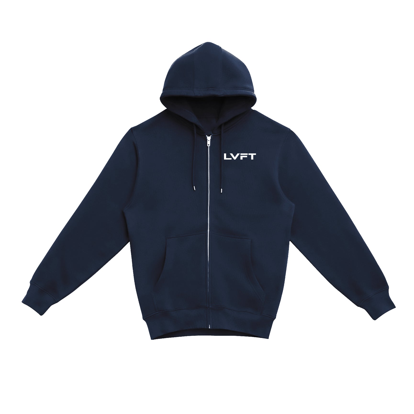 Slate Zip Up Hoodie - Navy - Live Fit. Apparel