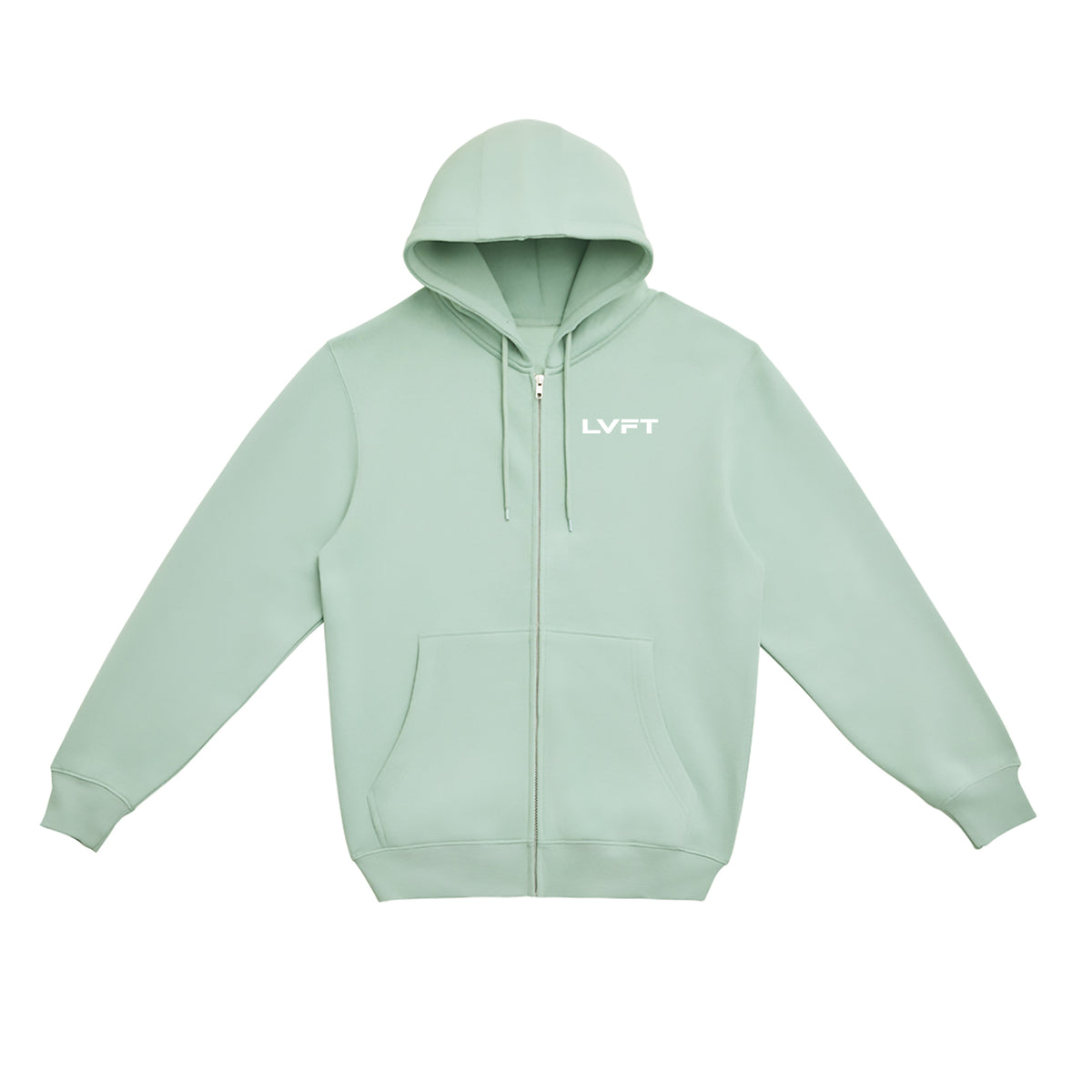 Slate Zip Up Hoodie - Seafoam