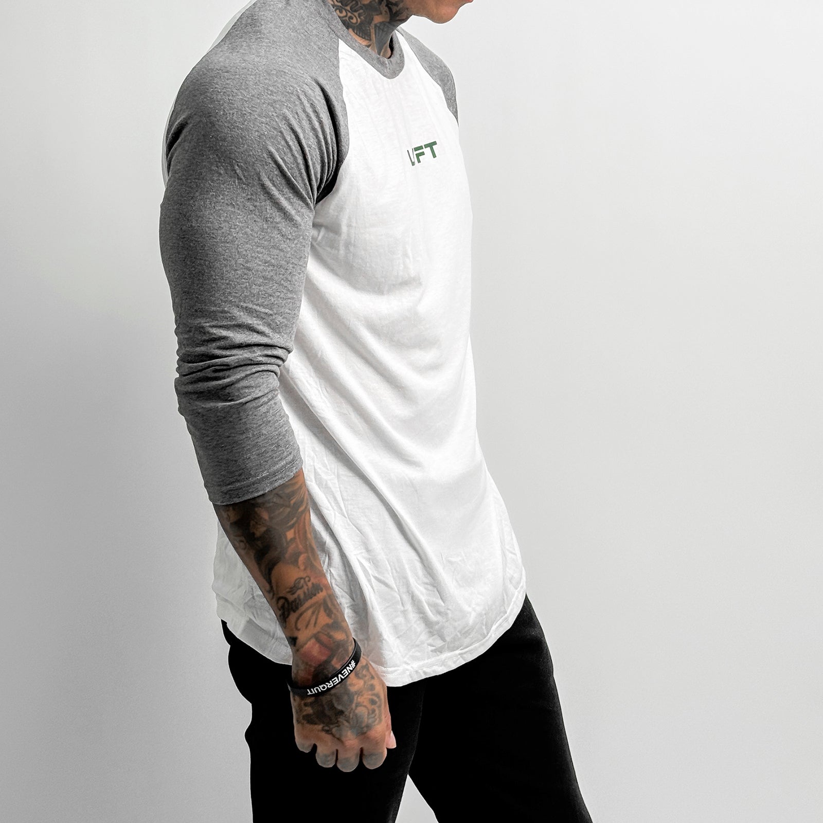 Slate Raglan Tee - Heather Grey