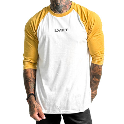 Slate Raglan Tee - Mustard