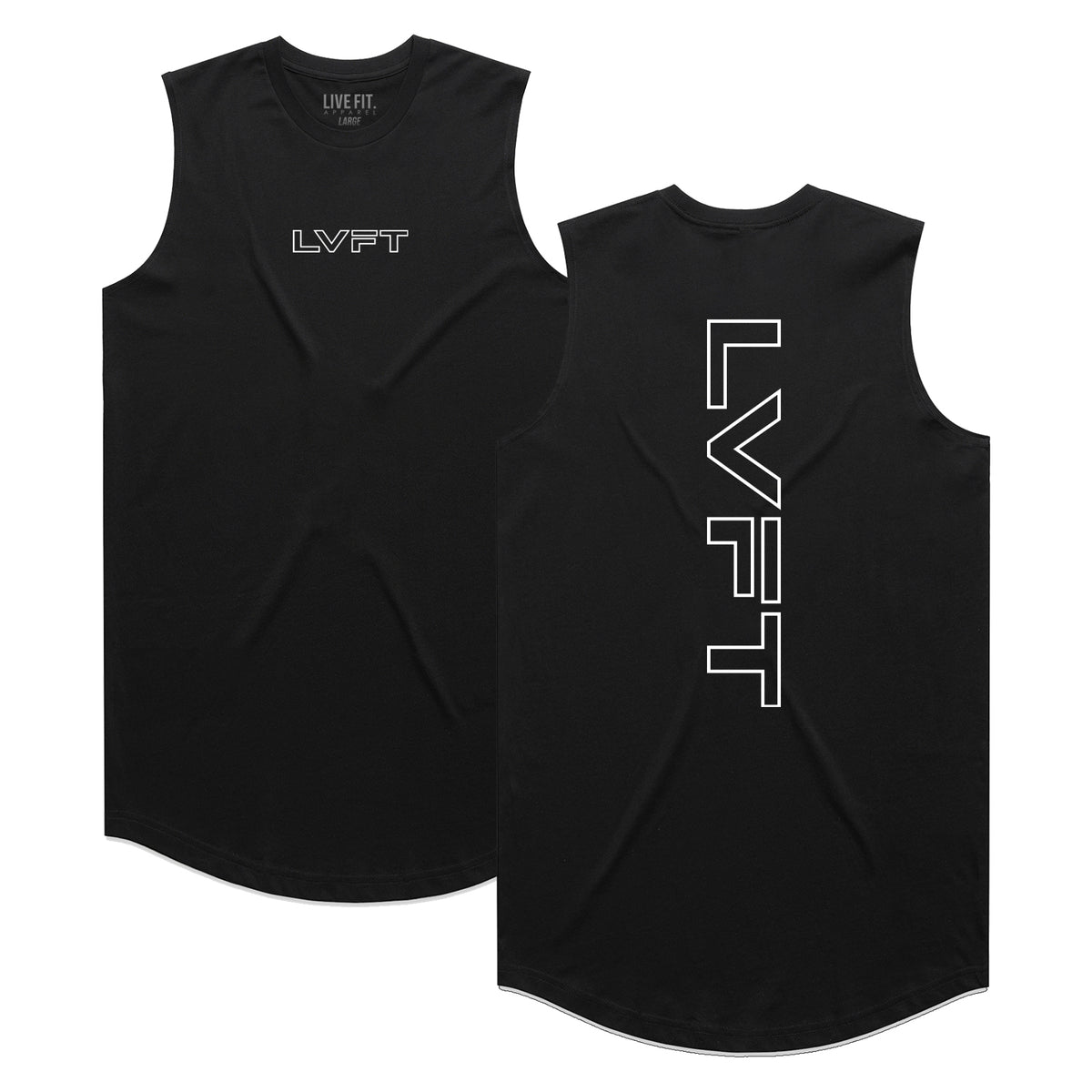 Slate Scallop Tank - Black
