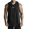 Stamped Long Body Cutoff Tank - Black