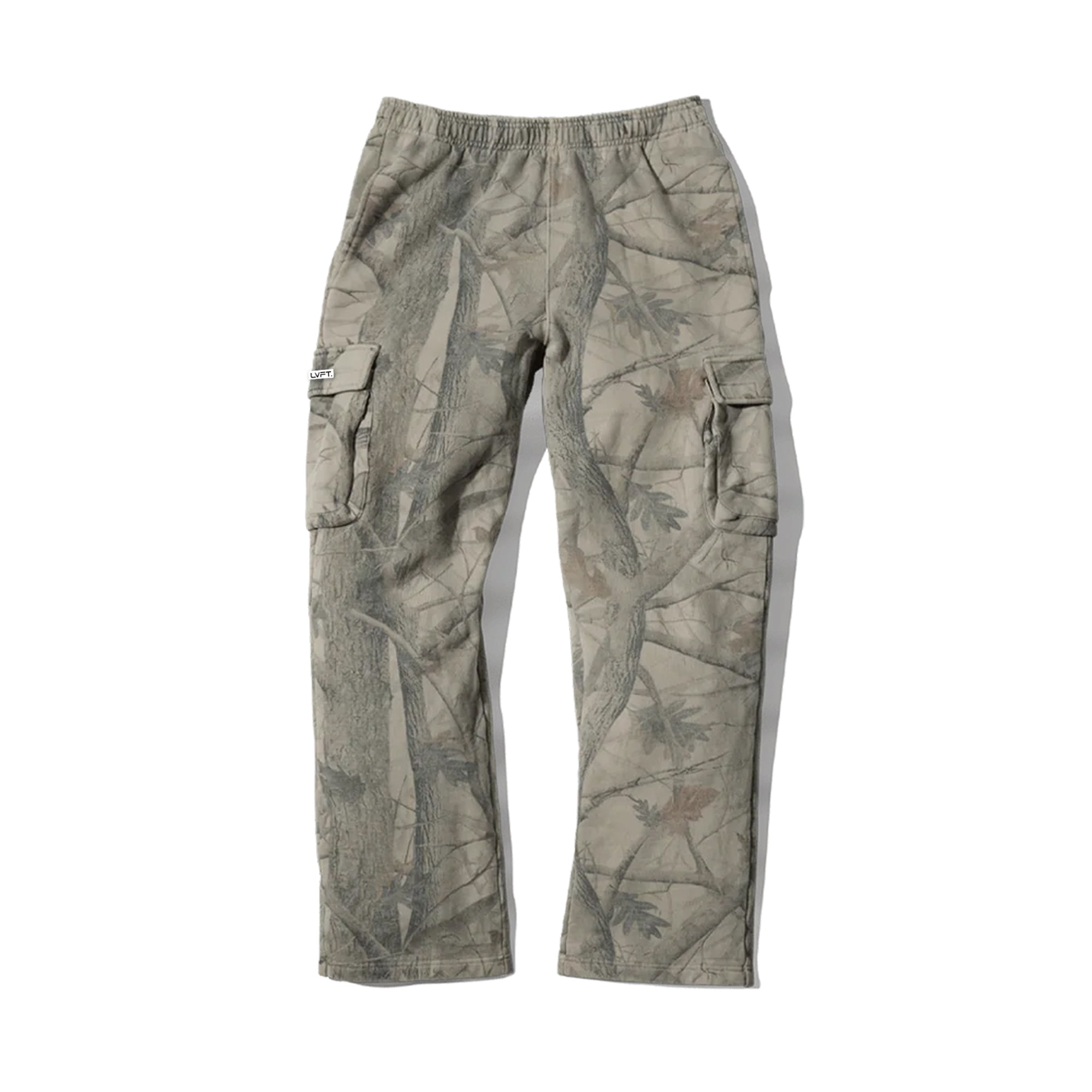 Tree Camo Heavyweight Fleece Cargos - Live Fit. Apparel
