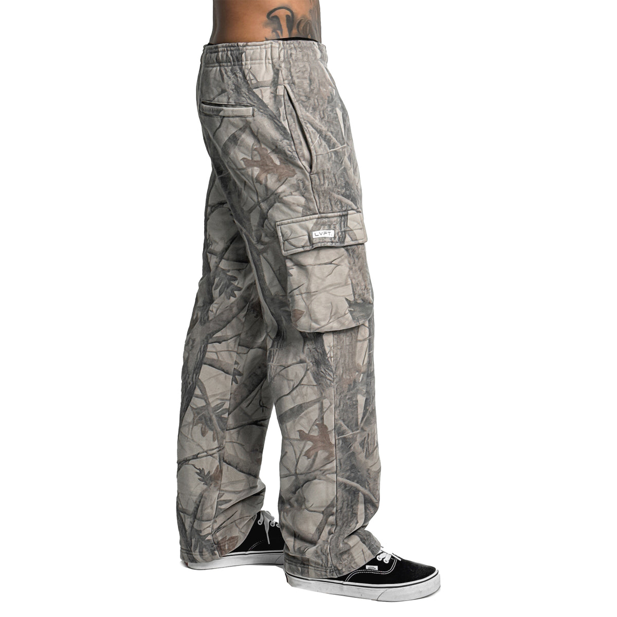 Tree Camo Heavyweight Fleece Cargos