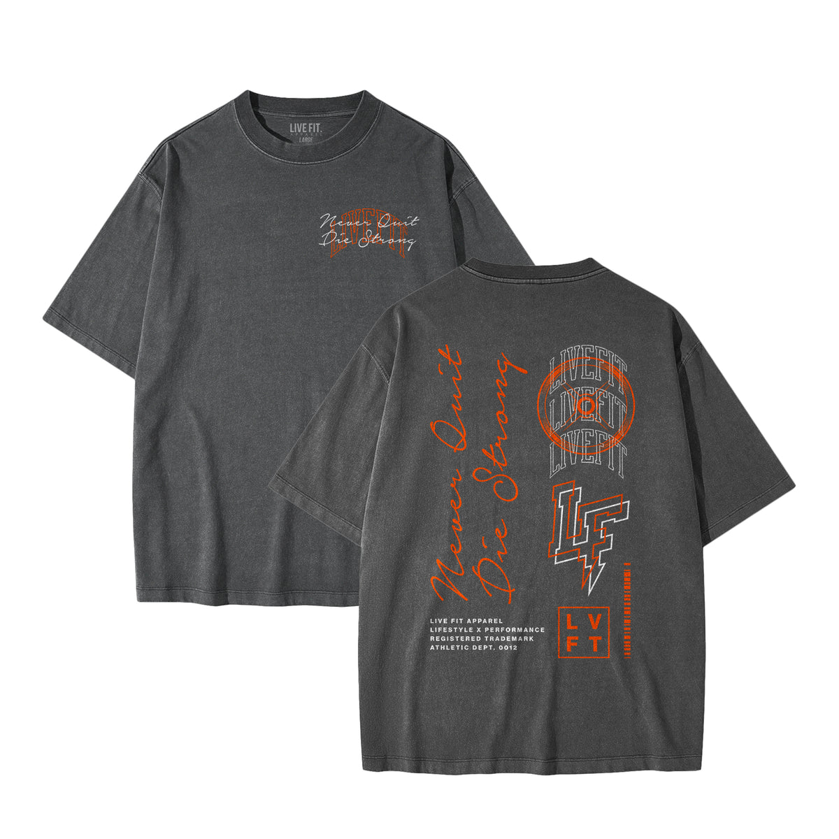 Trust The Iron Tee - Grey/Orange