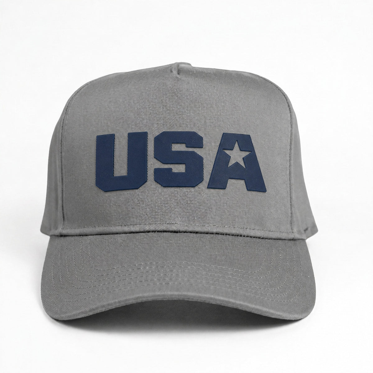 USA 5 Panel Snapback - Grey