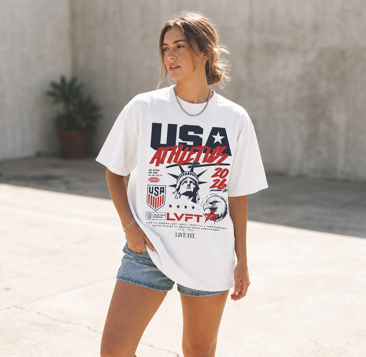 LIMITED USA Anniversary Tee - White