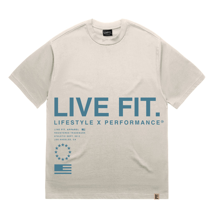 Urban Pump Tee - White/Black - Live Fit. Apparel