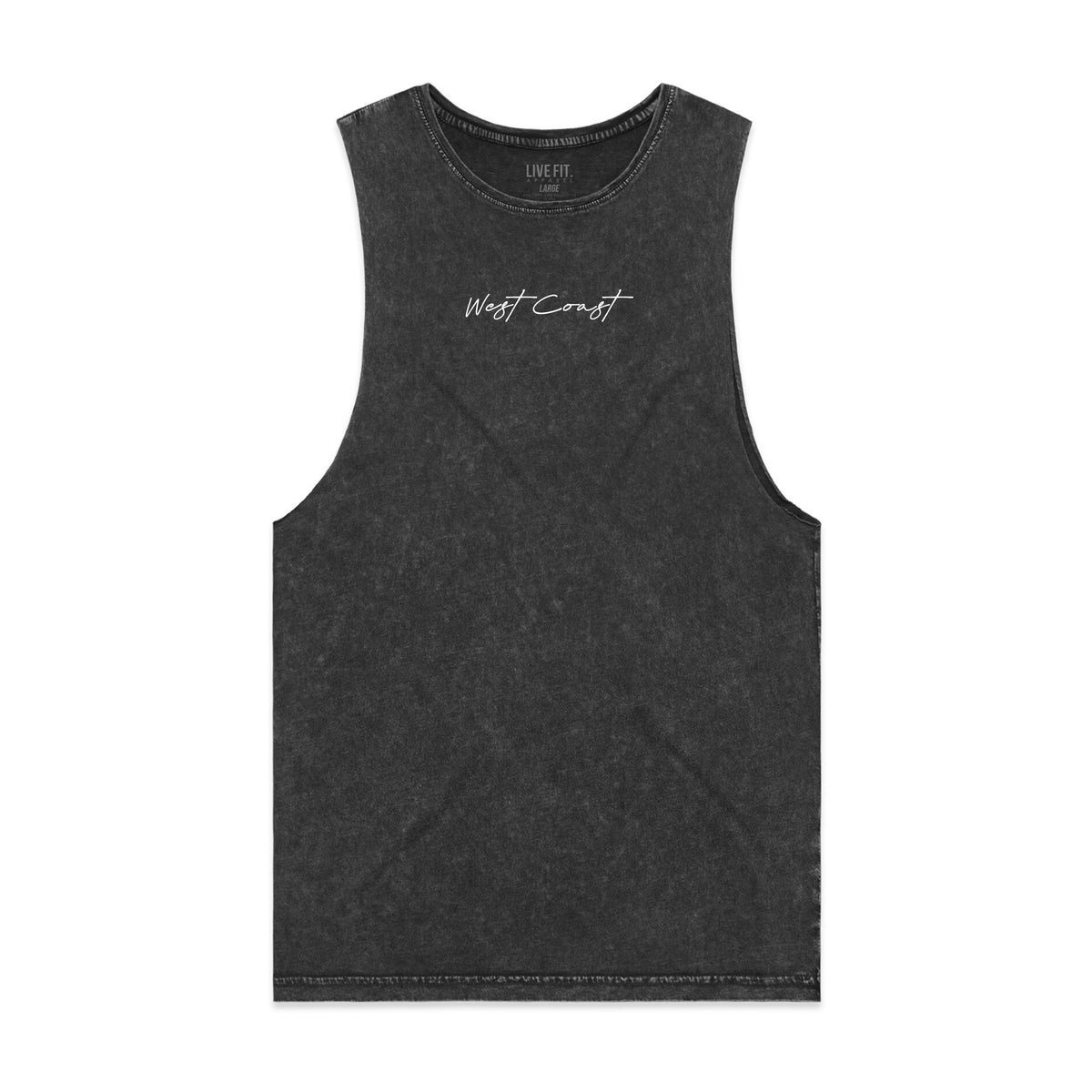 West Coast Vintage Tank - Black Stone