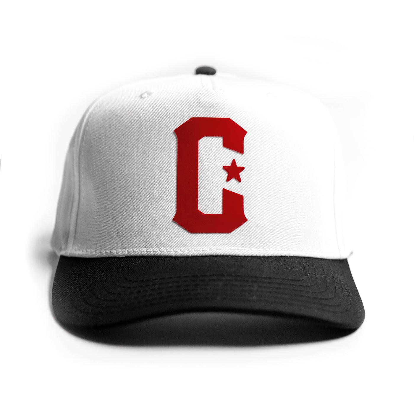 C 5 Panel Cap - White / Black