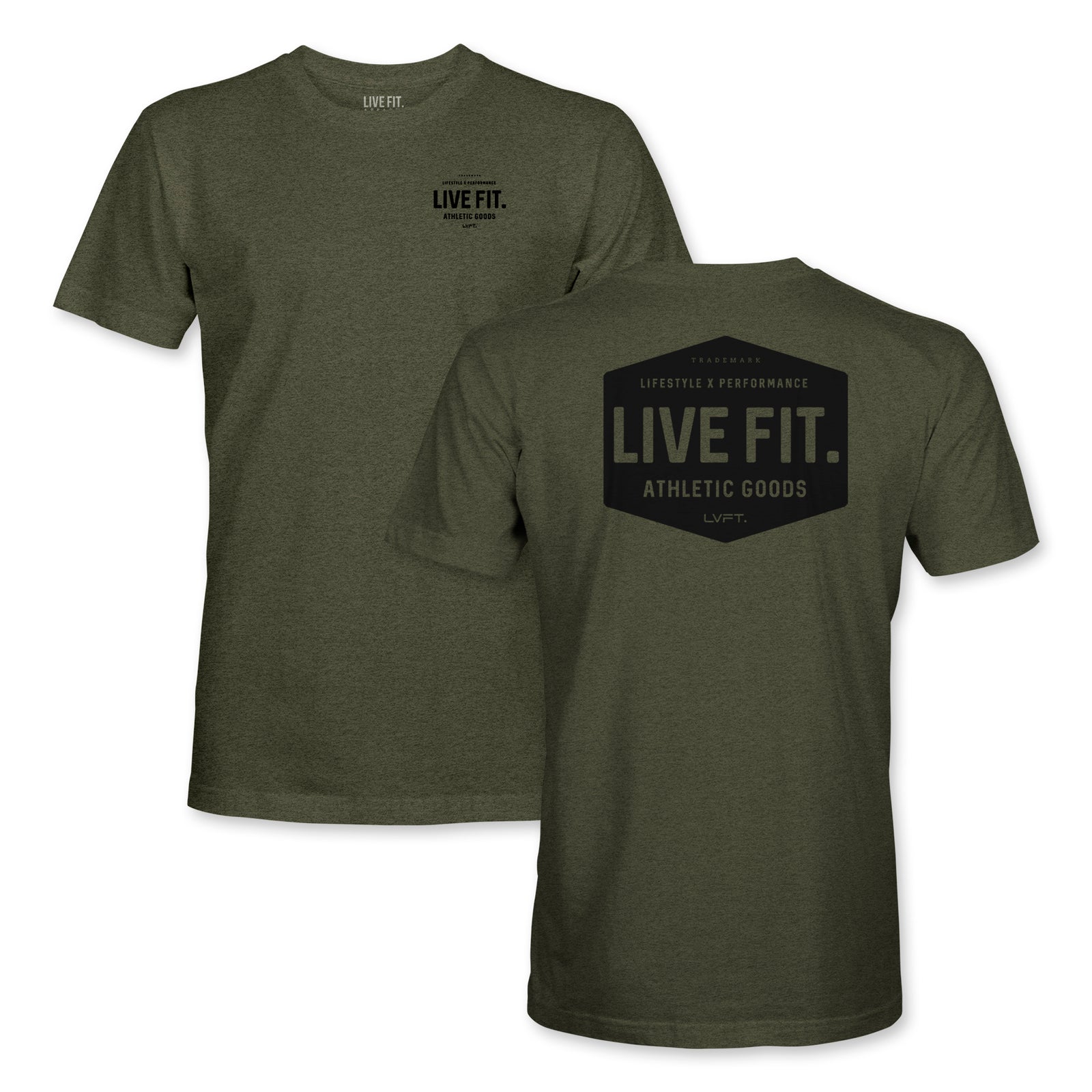 Work Badge Tee - Heather Olive