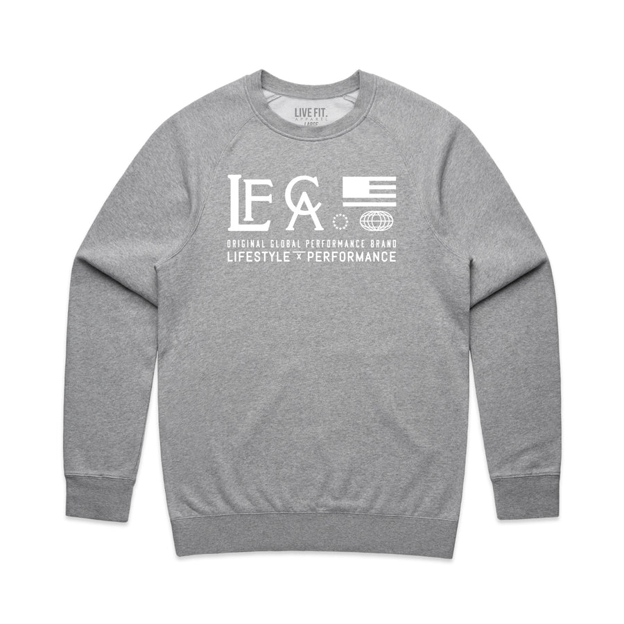 Worldwide Trademark Crewneck - Heather Grey