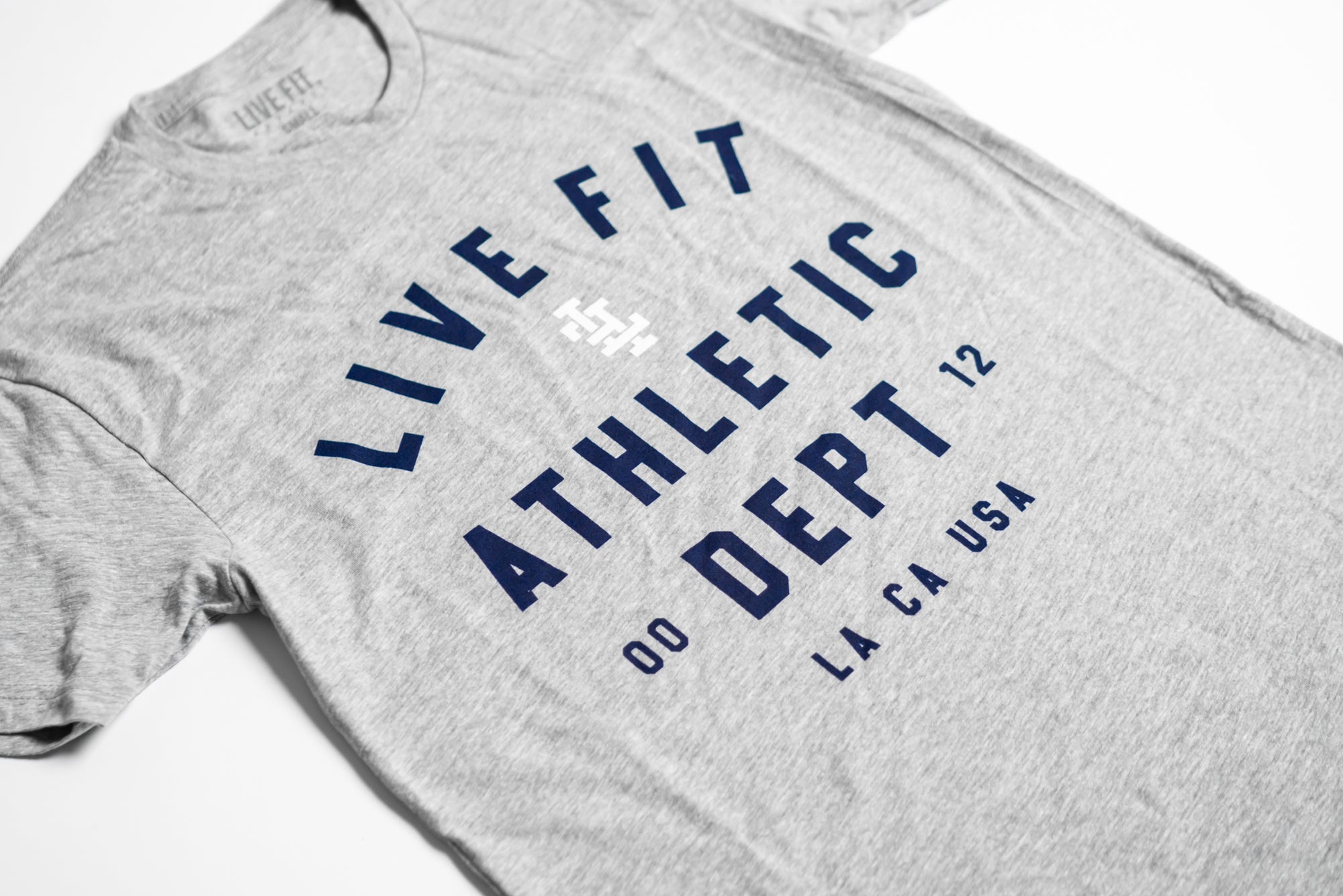 Athletic Department Tee - - Fit. Live Grey Heather Apparel