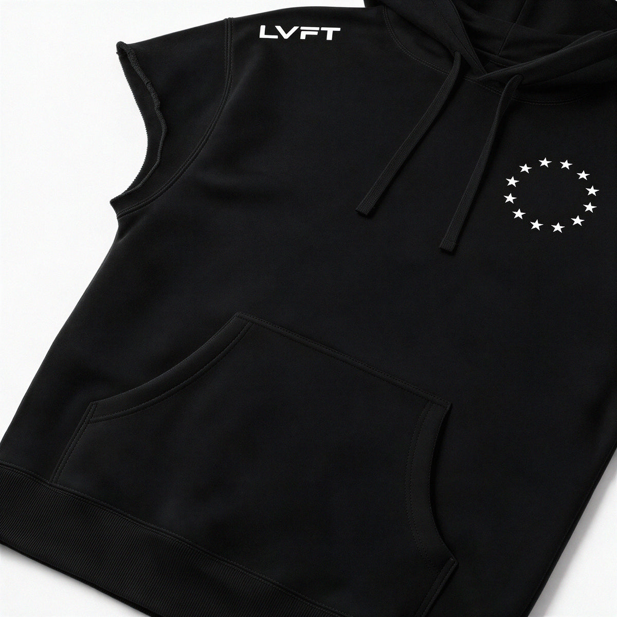 Athlete Raw Sleeveless Hoodie
