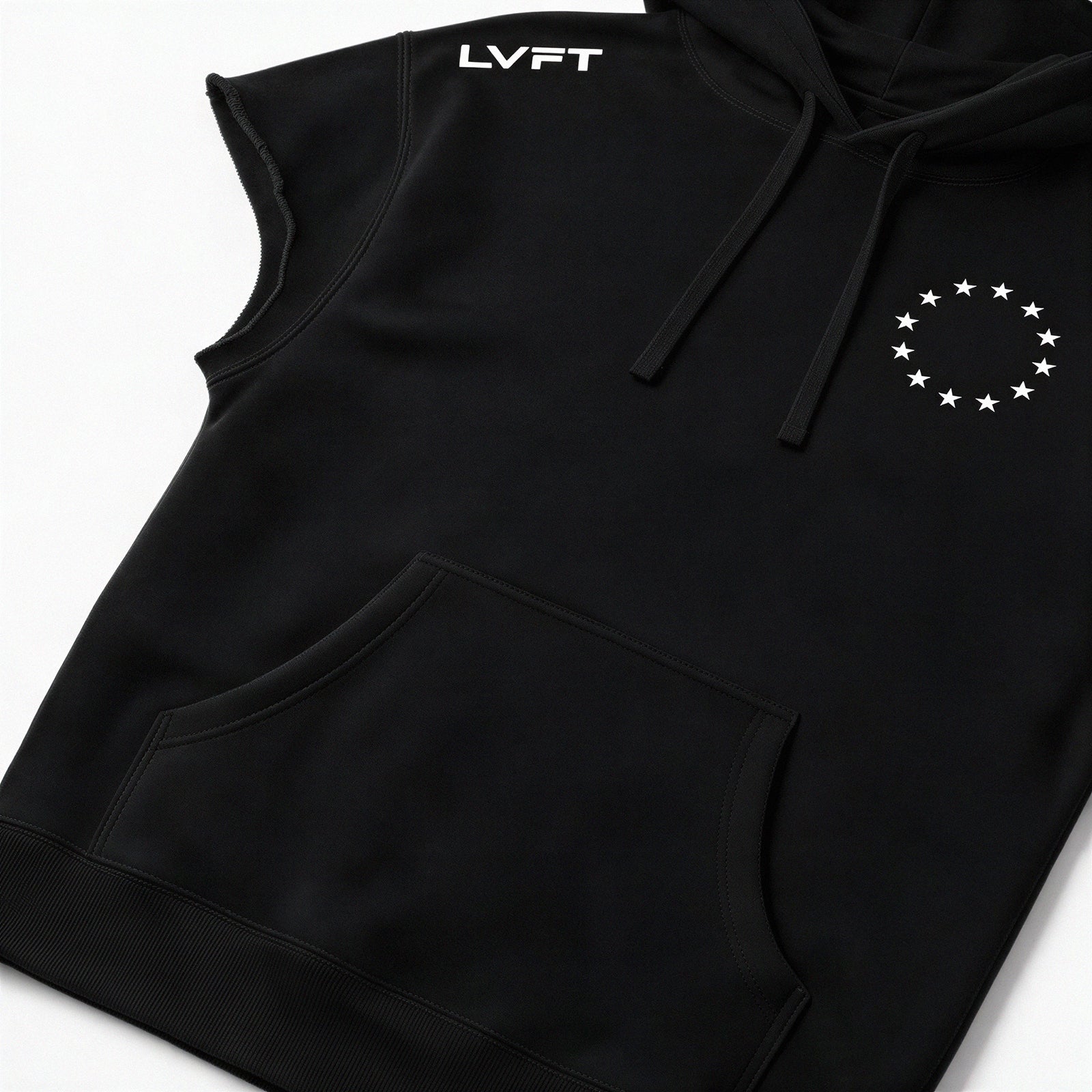 Athlete Raw Sleeveless Hoodie