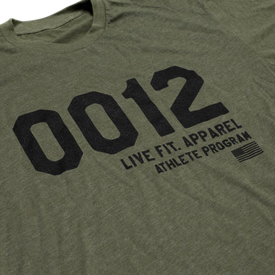 Live Fit Apparel - 0012 Tee - Military Green - LVFT