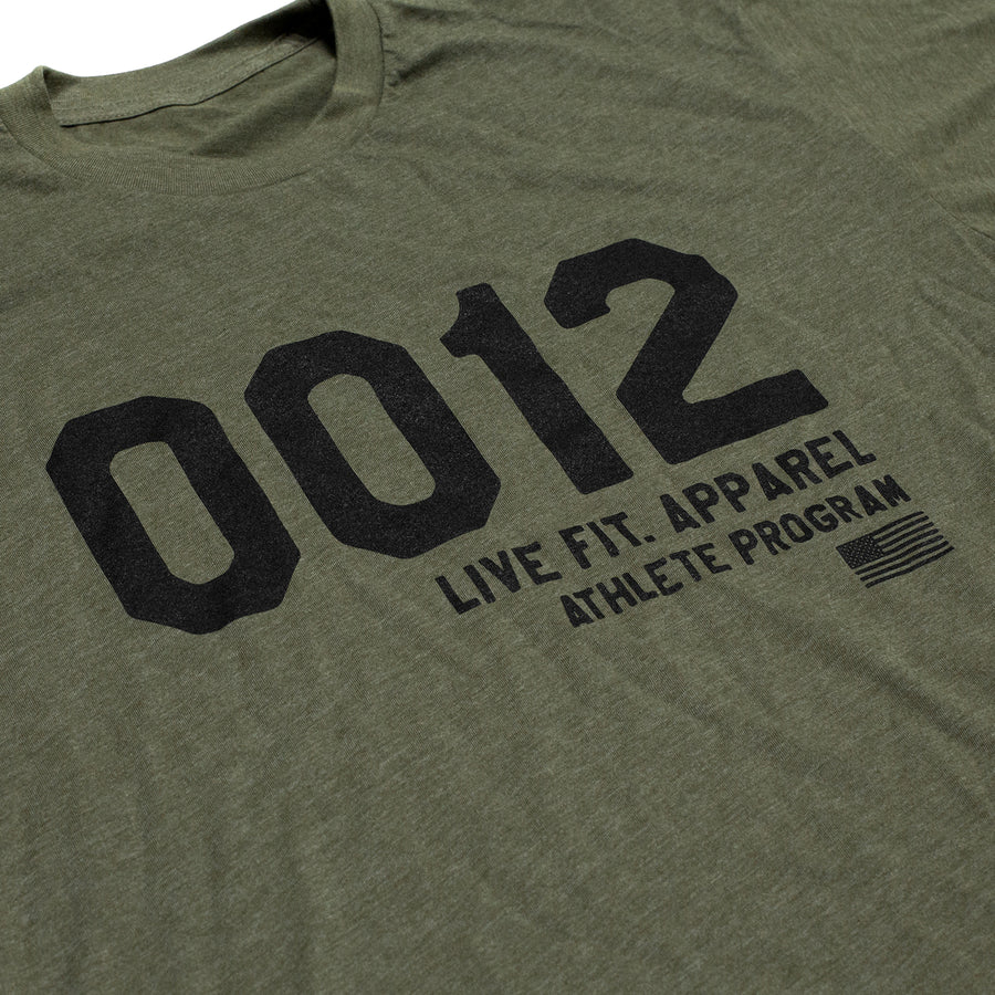 0012 Tee - Heather Olive