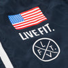 Live Fit Apparel Newport Windbreaker-Navy - LVFT