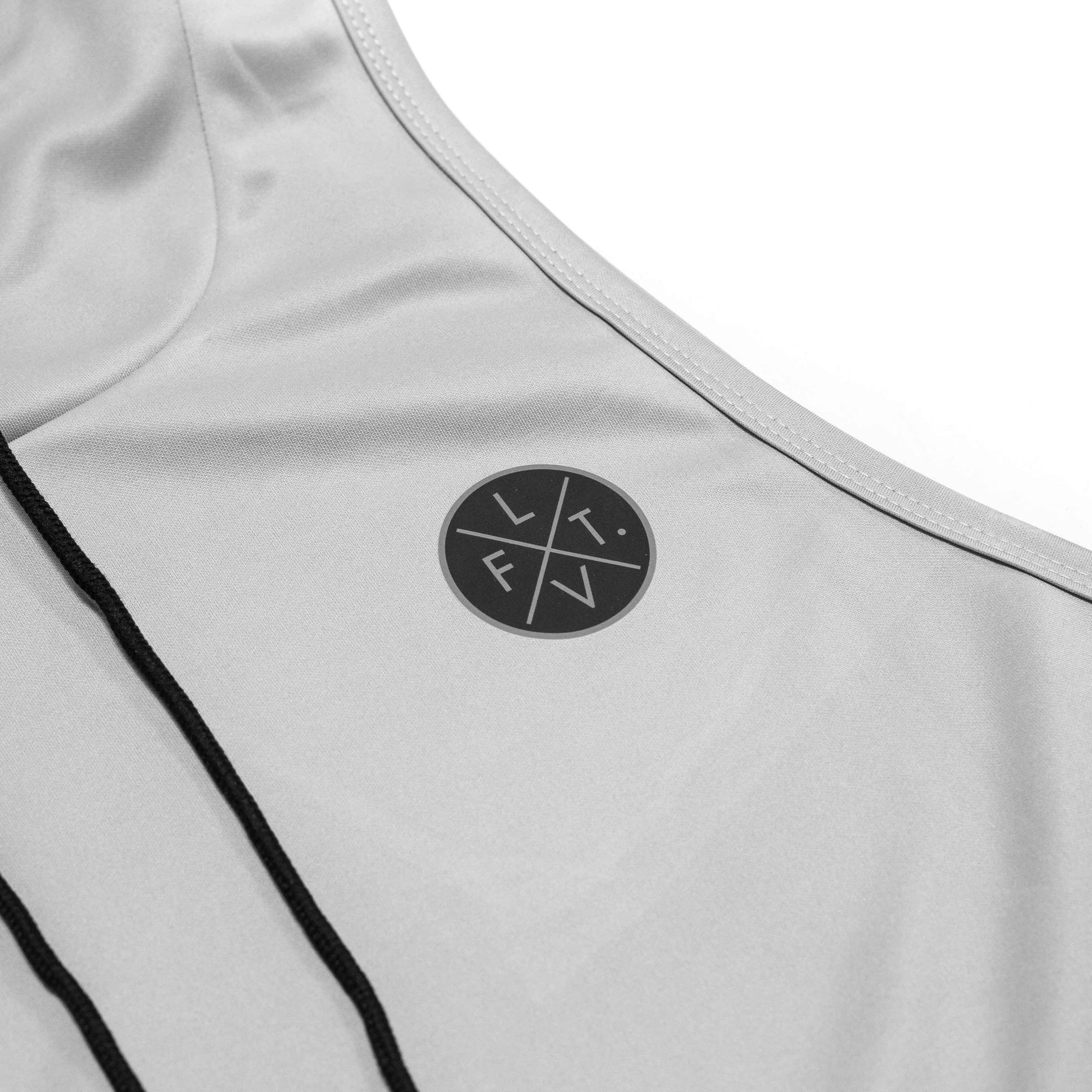 Live Fit Apparel Cut Off V3- Heather grey - LVFT. 