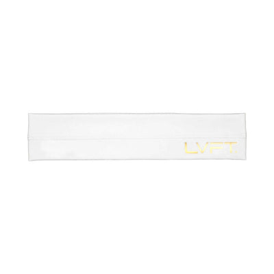 Live Fit Apparel Gold Edition Headband - White - LVFT