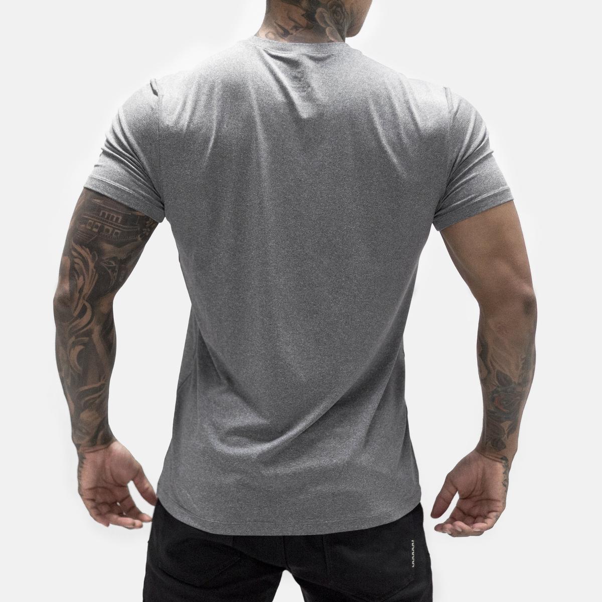 Feather Tech Tee- Heather Grey