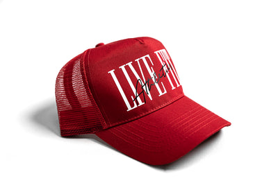 5 Panel Trucker Hat - Red