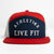 7 Panel Athletics Trucker Snapback - Red White Navy