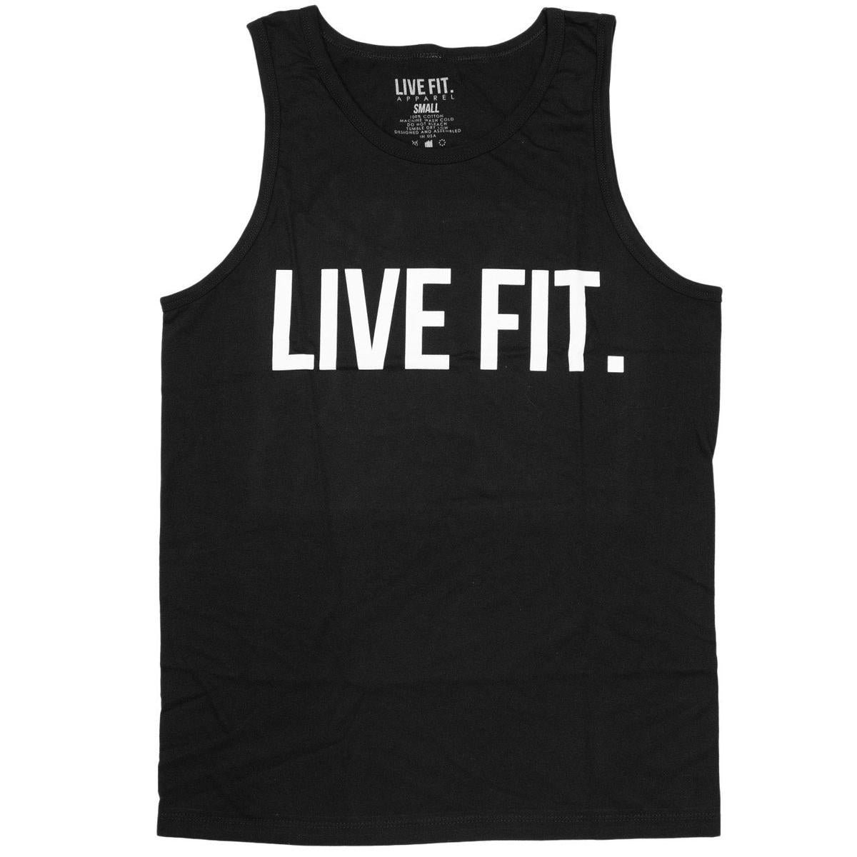 Live Fit Original Tank - Black | Live Fit Apparel | LVFT - Live Fit ...