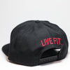Live Fit Apparel C Snapback - Black/ Red - LVFT
