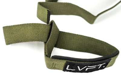 Live Fit Apparel Lifting Straps - Olive - LVFT